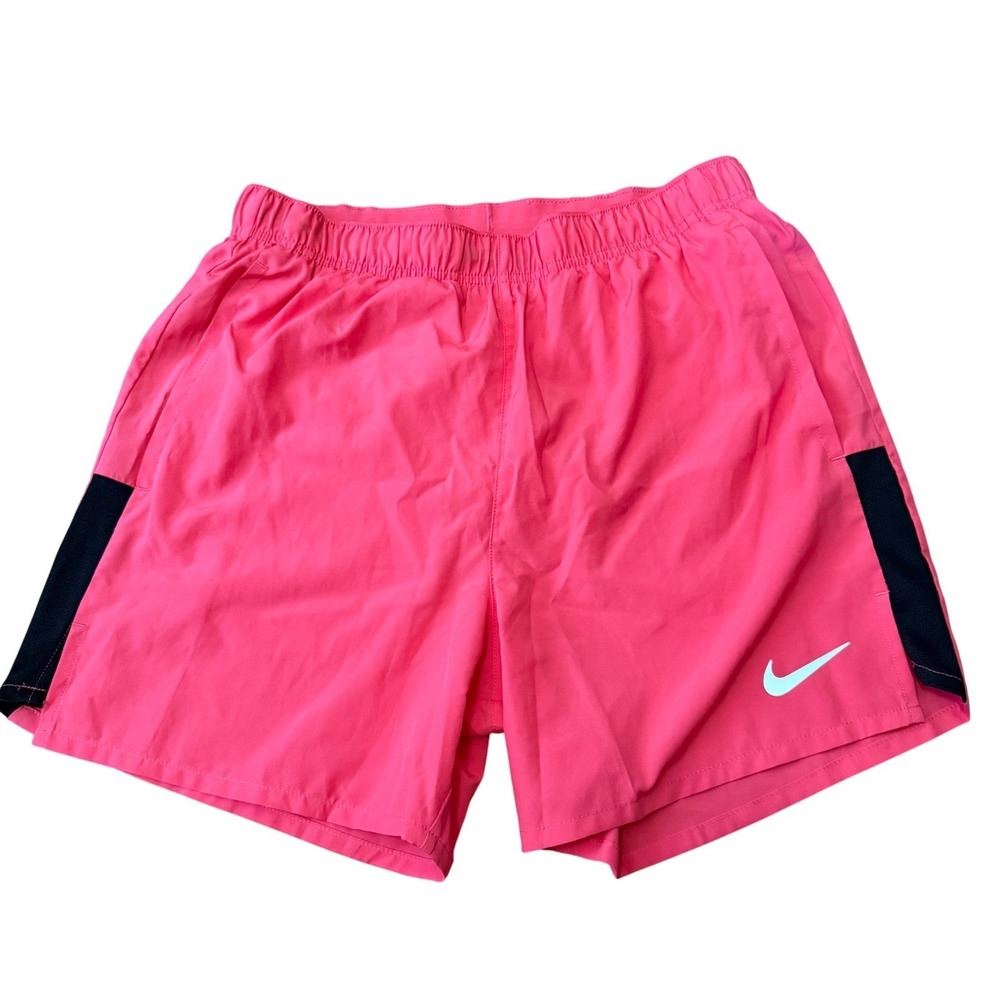 Nike Dri-FIT‎ Pink Running Shorts Black Side Stripe Athletic Gym Size S Small